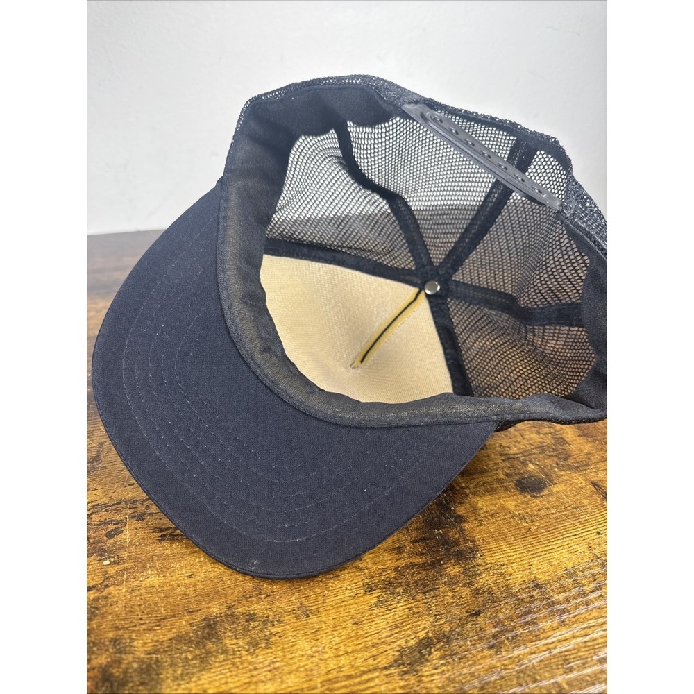 Vintage 1980s Hard Rock Cafe Cancun Foam Trucker Hat Neon Puff Print Corded NEW - Picture 7 of 7